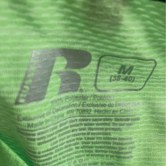 Russell Dri Power 360 shirt sz M (38-40) green - Picture 8 of 8